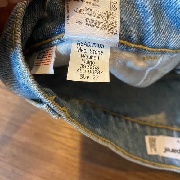 American Apparel High Rise Cuffed Denim Shorts - Picture 9 of 12